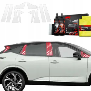 Protective pillar film GrizzGlass BodyShield for Nissan Qashqai 3 (2021–2024) set 10 pieces