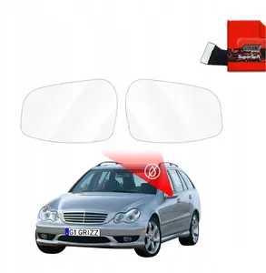 Side mirror rain protection film GrizzGlass ZeroDrop for Mercedes-Benz C-Class S203 Estate (2001–2007)