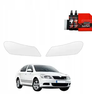 Protective headlight film GrizzGlass BodyShield for Skoda Octavia II Sedan Facelift (2008–2013) 2‑piece set