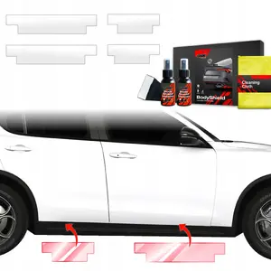 Protective Door Sill Film GrizzGlass BodyShield for Alfa Romeo Stelvio 2023–2025, set 4 pieces