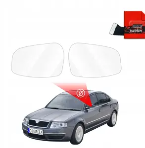 Side mirror rain protection film GrizzGlass ZeroDrop for Skoda Superb Sedan (2001–2008)