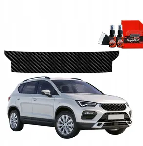 Protective trunk sill film GrizzGlass BodyShield for Seat Ateca 2020–2025, carbon pattern