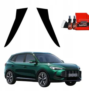 Glass film GrizzGlass BodyShield for MG ZS Hybrid+ 2024–2025, black, pillar protection, 2-in-1