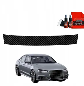 Trunk sill protector film GrizzGlass BodyShield for Audi A6 C7 Sedan (2011–2014) — carbon finish