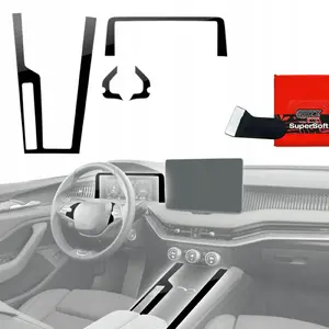 Interior protective film GrizzGlass PianoSkin Glossy for Škoda Superb 4 (2024–2025) 4-in-1