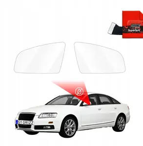 Exterior mirror rain protection film GrizzGlass ZeroDrop for Audi A6 C6 (2004–2008)