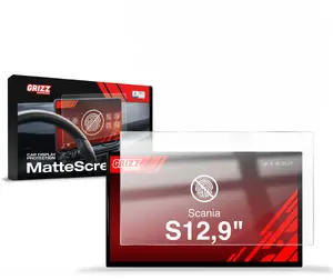 Screen protector GrizzGlass CarDisplay Protection for Scania S 12.9" (2024–2025)