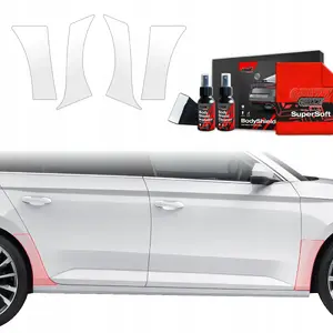 Aizsargplēve GrizzGlass BodyShield priekš Skoda Superb 3 Combi (2015–2019) — komplekts spārnu aizsardzībai [4‑1]