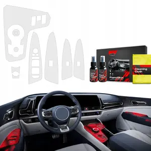 Matēta aizsargplēve interjeram GrizzGlass PianoSkin priekš Kia Sportage 5 Keyless (2021–2024) 6‑in‑1