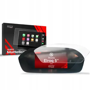 Screen protector GrizzGlass CarDisplay Protection for Škoda Elroq 5" (2025) — matte glass