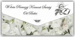 Apsveikuma kartiņa ar aploksni TREND 'Kartka-koperta Komunia od Babci' — kartiņa Pirmā Svētā Komūnija gadījumam