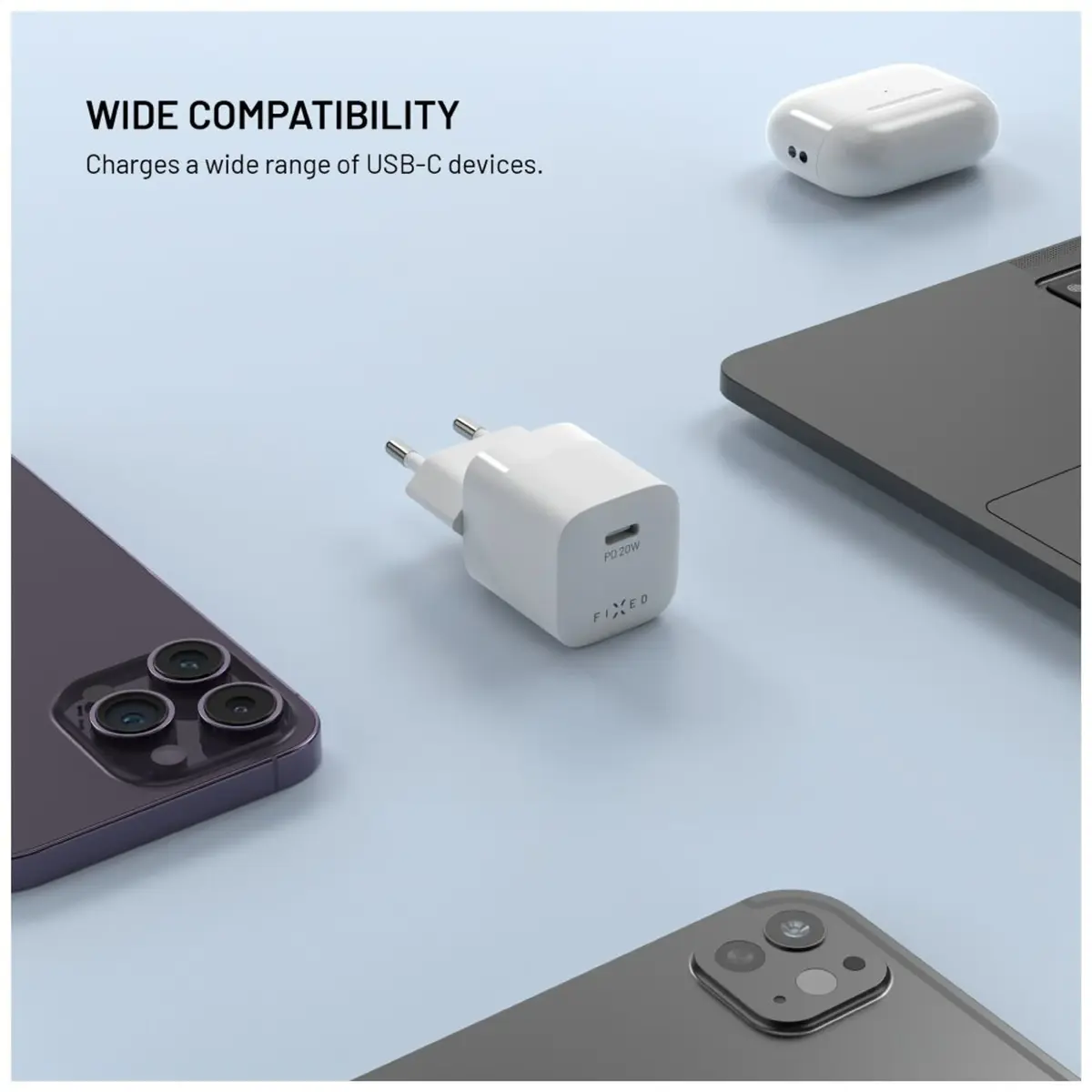FIXED USB-C дорожное зарядное 20 Вт Photo 2