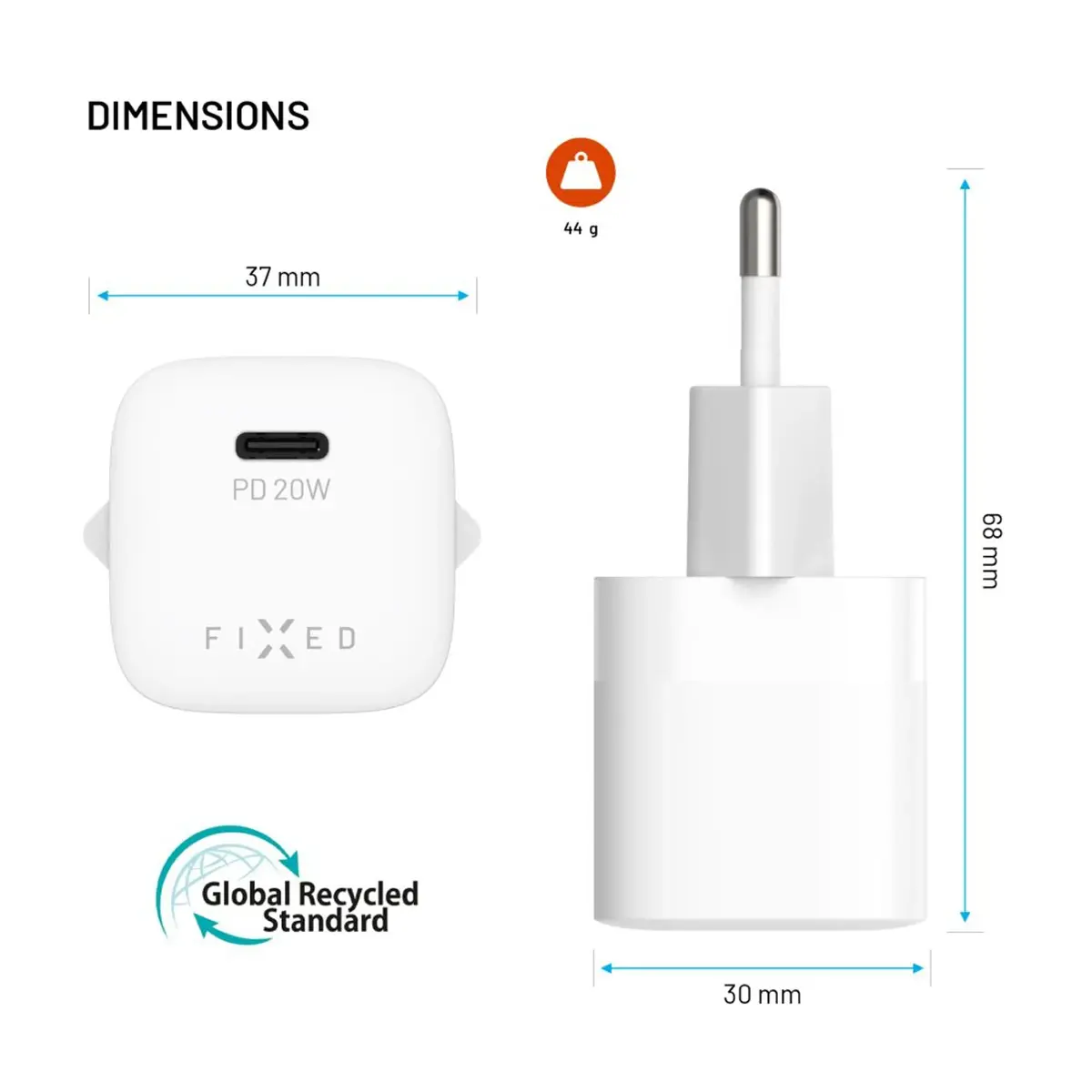 FIXED USB-C дорожное зарядное 20 Вт Photo 8