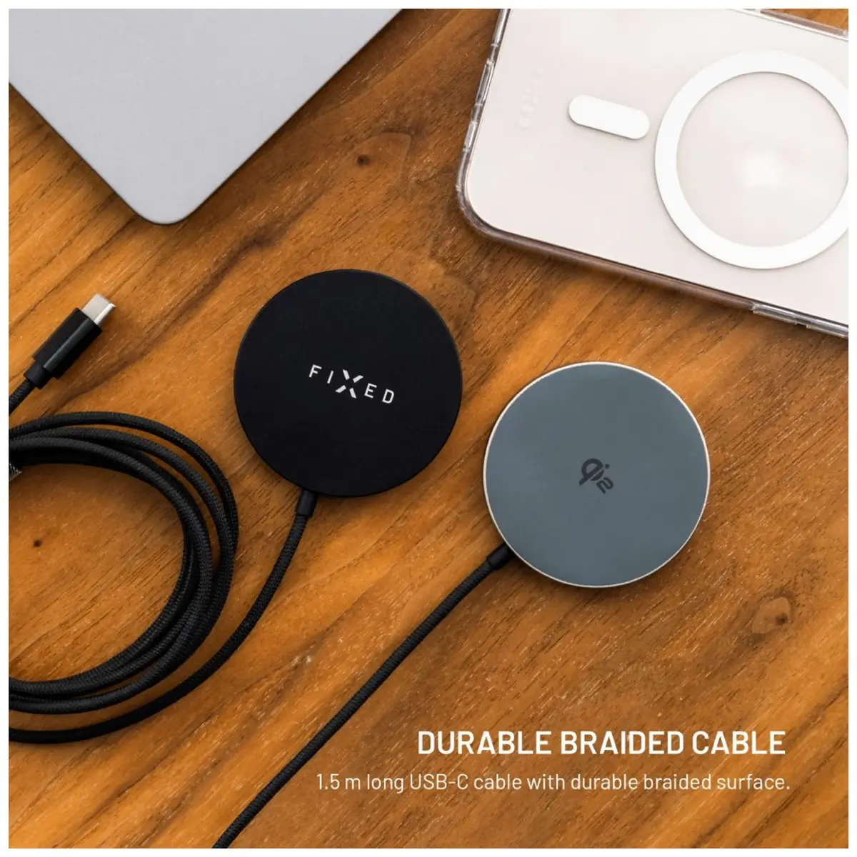 FIXED MagPad Slim Qi2 bezvadu lādētājs Photo 10
