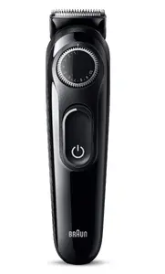 Beard trimmer BRAUN BT3400 — cordless beard trimmer, 0.5–10 mm, 20 length steps, 50 min runtime, black