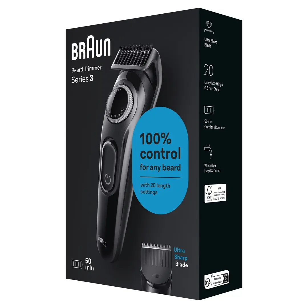 BRAUN BT3400 bārdas trimmeris — 0,5–10 mm Photo 7