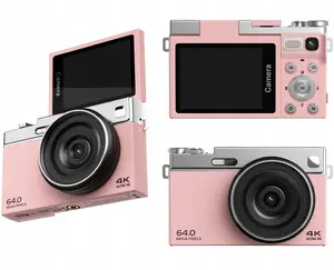 Digital camera Xrec C77 — 64 MP, 4K video, 16x optical zoom, 2.88" rotating LCD, pink