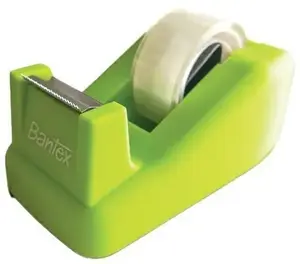 Līmlentes turētājs Bantex TD 100 Tapeholder — laima krāsa, galda modelis
