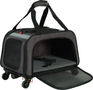 Pet wheeled transporter Springos NOMAD — portable carrier for dogs and cats