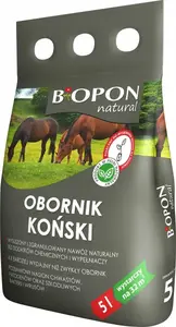 Удобрение BIOPON Obornik Granulowany Koński 5 л - гранулированный конский навоз, 5 литров
