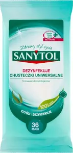 Cleaning and Disinfecting Wipes SANYTOL Eucalyptus 36 pcs – SANYTOL