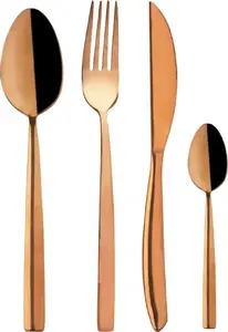 Cutlery set ORION 24-piece stainless steel with copper finish