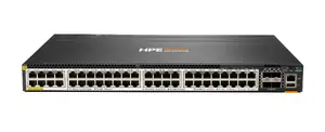 Managed HPE Aruba Networking CX 6300M 48-port Smart Rate 1/2.5/5GbE Class 6 PoE, 4× SFP56, L3, 1U rack
