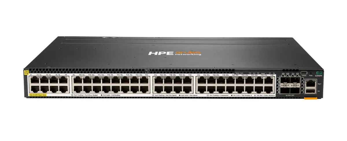 HP Aruba Networking CX 6300M pārvaldāms