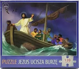 Multigra Puzzle 120 - Jezus ucisza burzę puzlis, 120 gab., izglītojošs bērnu puzlis