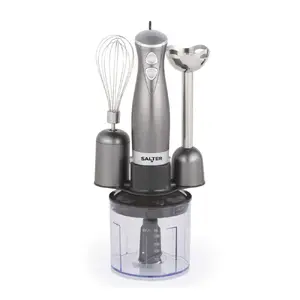 Blender set Salter Cosmos 3-in-1 EK2827GUNMETALFVDE — multifunctional hand blender with attachments