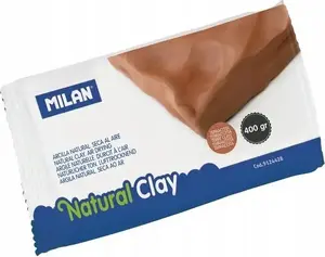Milan Glina self-hardening modeling clay 400 g brown