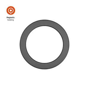 Mobile phone passive holder FIXED MagPlate black — bicycle mount, magnetic plate