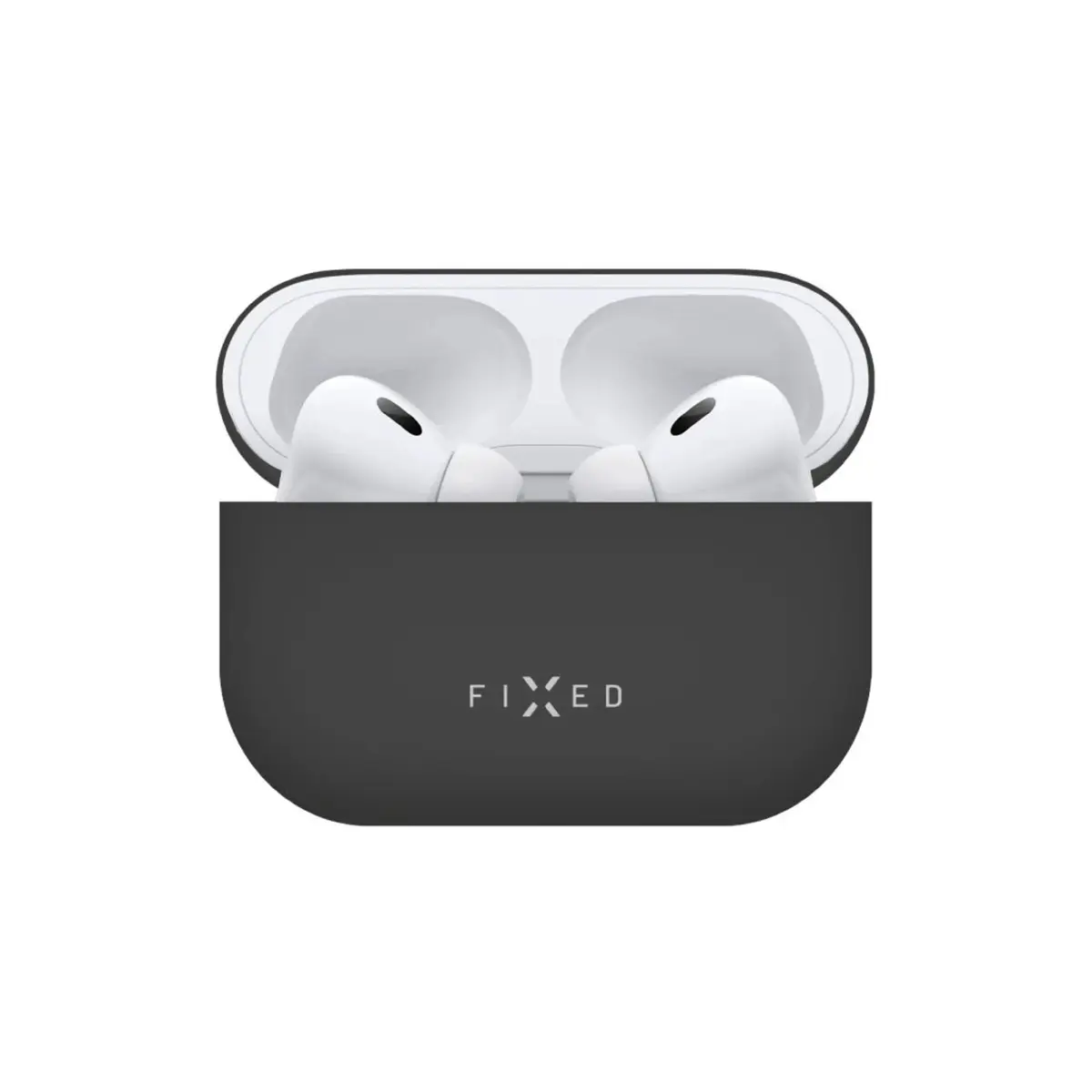 Case FIXED Silky Case — Silicone, Black Photo 2