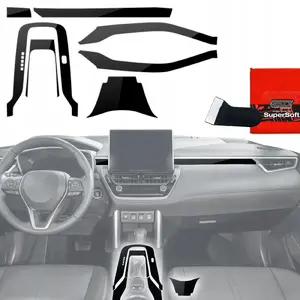 Interjera plēve GrizzGlass PianoSkin Glossy priekš Toyota Corolla (2019–2025) — komplekts 7‑1