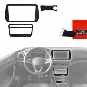 Aizsargplēve interjeram GrizzGlass PianoSkin Matte priekš Volkswagen T-Cross (2025) — 3‑in‑1