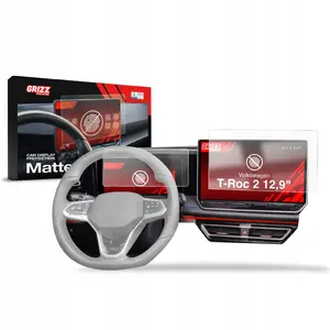 Screen Protector GrizzGlass CarDisplay Protection for Volkswagen T‑Roc 2 12.9" (2025–2026) matt, 2-in-1