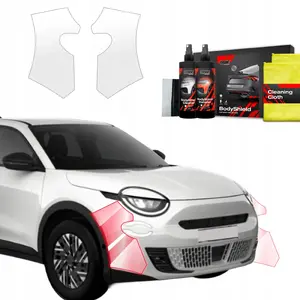 Paint protection film GrizzGlass BodyShield bumper protector for Fiat 600 (2023–2025) 2-in-1