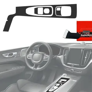 Protective Interior Film GrizzGlass PianoSkin Matte for Volvo XC60 T8 Drive Mode 2019–2021 (3-in-1)