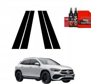 Glass protection film GrizzGlass BodyShield for Mercedes GLA 200 (2020–2026) — black, set for pillars [4-in-1]
