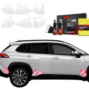 Aizsargplēve riteņu arku zonai GrizzGlass BodyShield Toyota Corolla Cross 2022–2025 — komplekts 6‑vienā