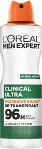 Dezodorants aerosols L'Oreal Men Expert Clinical Ultra 96h 150 ml