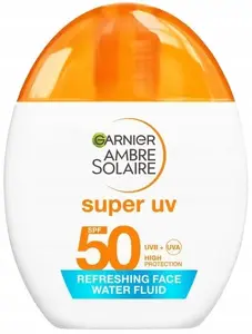 Facial sunscreen cream GARNIER Ambre Solaire Super UV SPF50 40 ml - lightweight daily UV protection