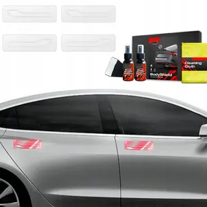 Protective film GrizzGlass BodyShield for Tesla Model 3 (2017–2020) — set 4-in-1 for door handle areas