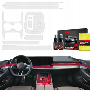 Protective Matte Interior Film GrizzGlass PianoSkin for BMW 5 G60 (2023–2025) — set 9-in-1