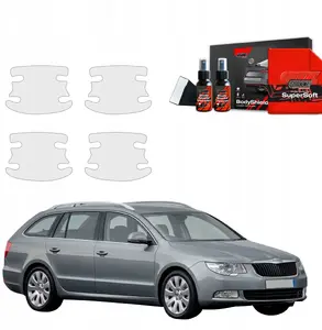 Protective Door Handle Film GrizzGlass BodyShield for Skoda Superb II Combi (2009–2013) 4-in-1
