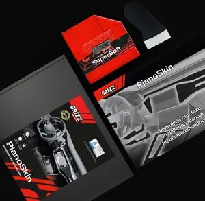 Interior protective film GrizzGlass PianoSkin Matte for Peugeot 508 (2010–2018) 3-in-1