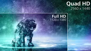 Crystalclear Quad HD 2560×1440 izšķirtspēja