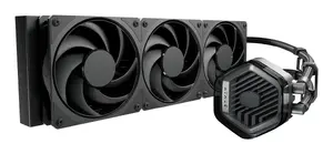 Жидкостный кулер Cooler Master MasterLiquid ATMOS Stealth Series — вентилятор 120 мм, подшипник LDB, чёрный, поддержка AM5/AM4/LGA1700