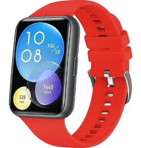 Replacement silicone wristband FIXED for Huawei Watch FIT2, red