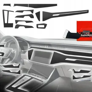 Interior film GrizzGlass PianoSkin Matte for Audi A6 C8 (2018–2024) – set 11 pieces